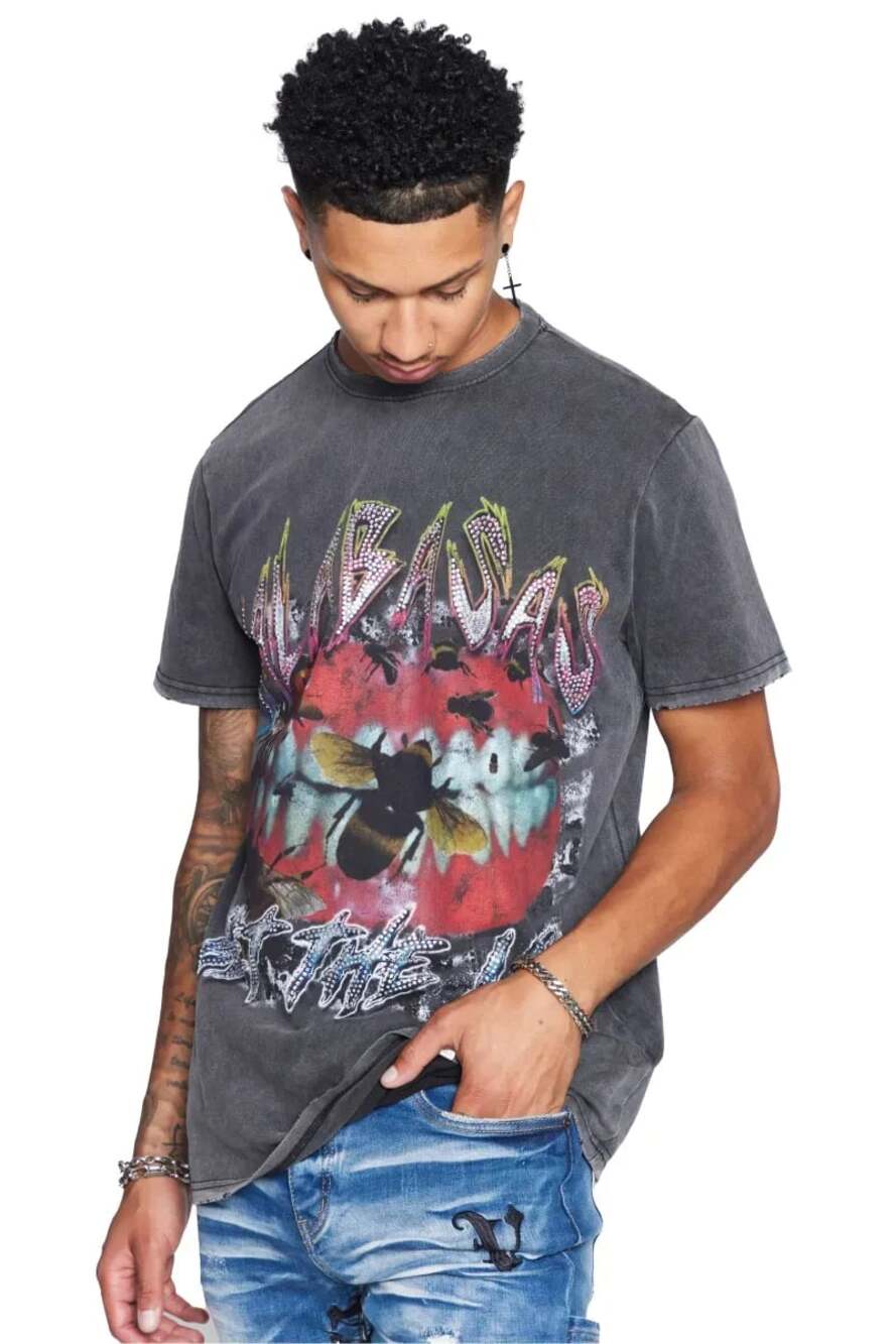 VALABASAS TEE “THE LIFE” VINTAGE BLACK